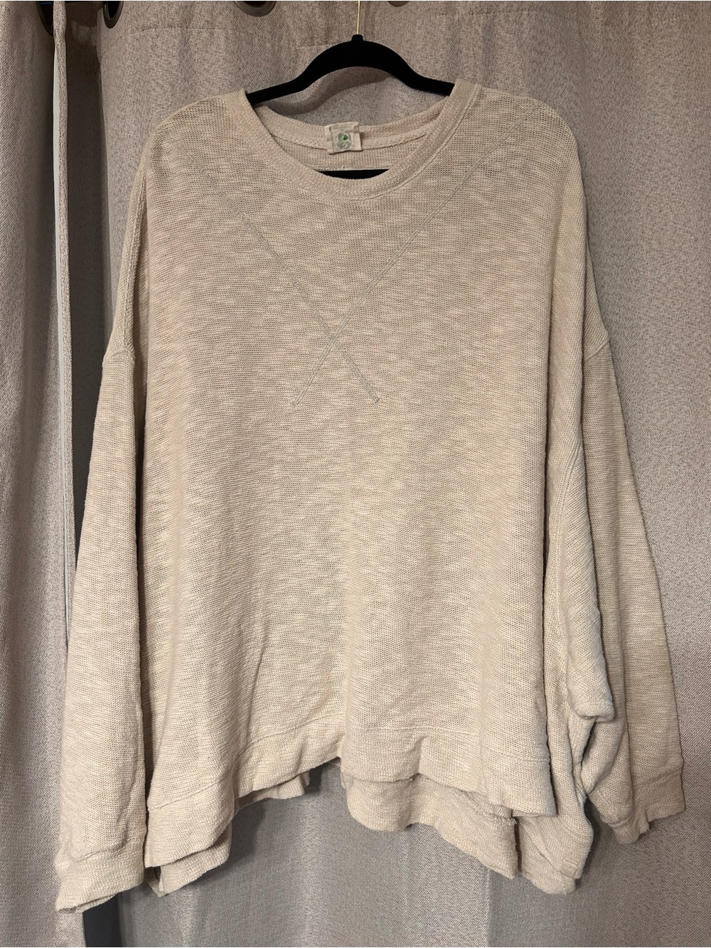 We The Free Cream Oversized Pullover Sweatet Small